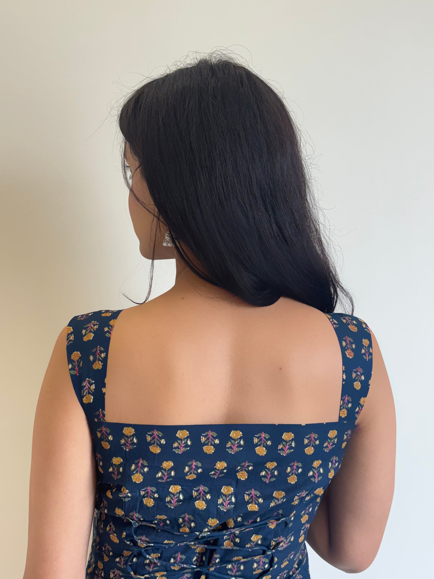 Deep Blue Circe Corset Kurti