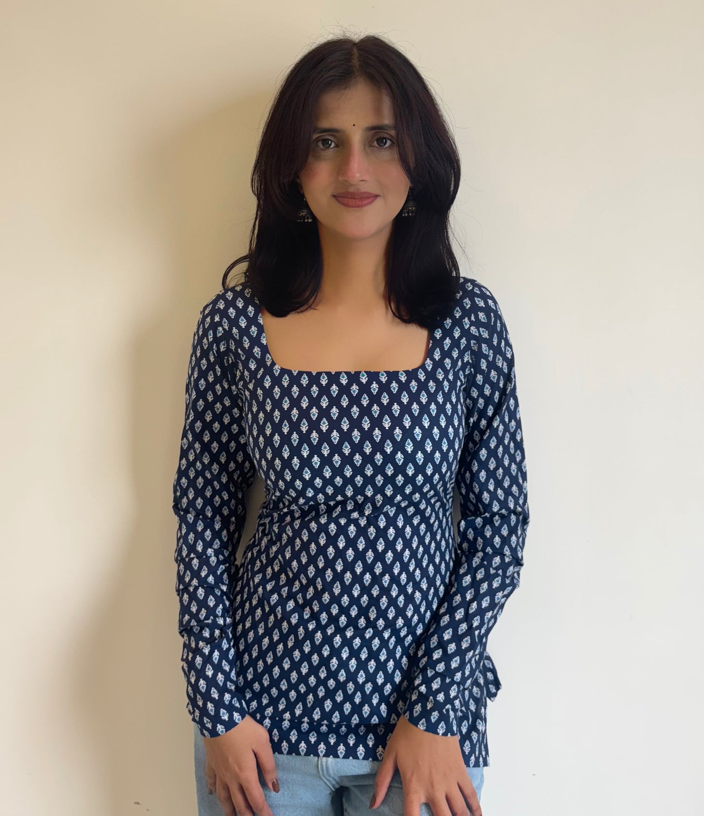 Blue Moon Full Sleeves Corset Kurti